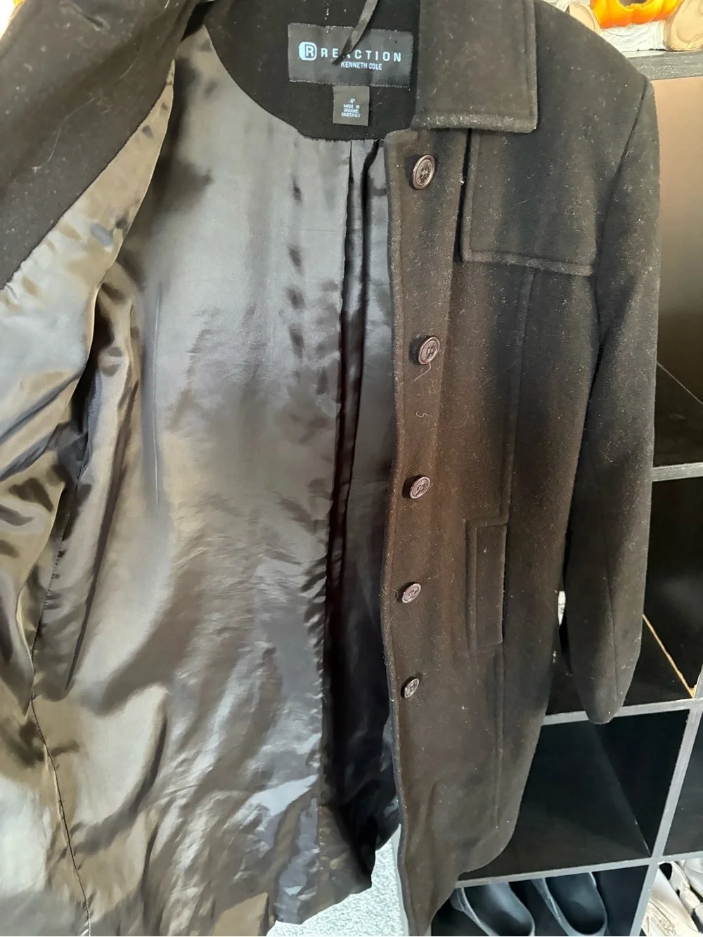 Kenneth Cole Black Coat